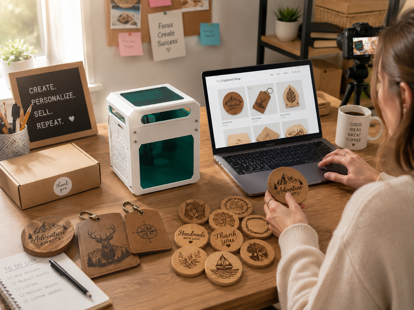 Portable Mini Laser Engraver – Build Your Business from Your Desk
